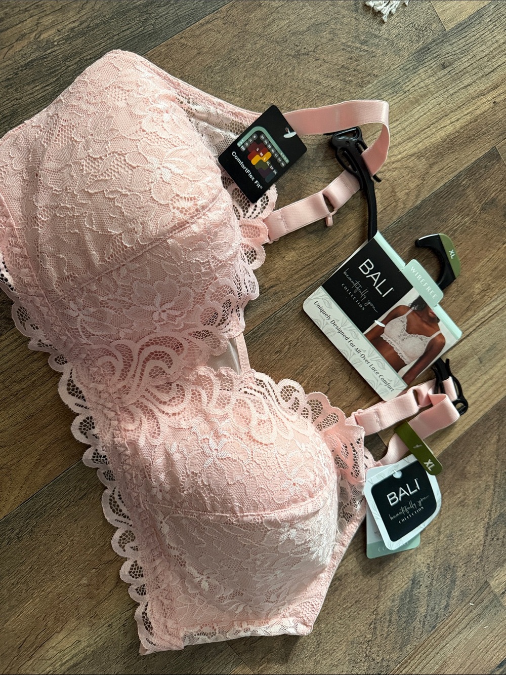 Bali Pink Lace Underwire Bra